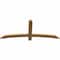 Ekena Millwork Bellingham Timber Gable Bracket, Western Red Cedar, 60"W x 25"H x 1 1/2"D x 3 1/2"F, 10/12 Pitch GBW060X25X0204BEL00SWR - alternate 4